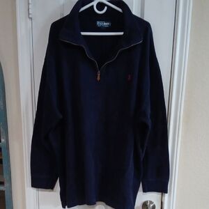 Polo by Ralph Lauren Men's Navy Zip-Up Sweater